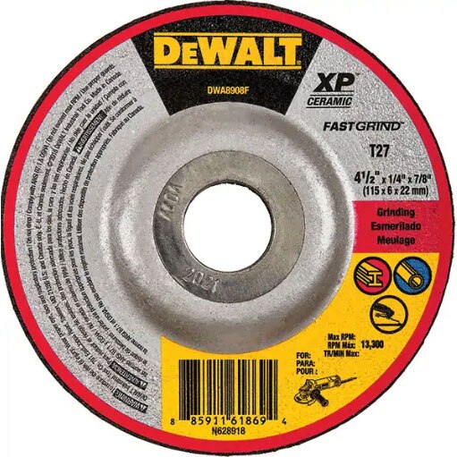 DeWalt DWA8926F 7" Steel Ceramic Abrasive Cut-Off Wheel Xp