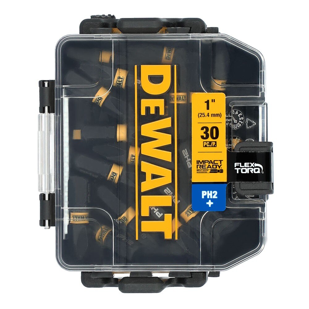 DeWalt DWAF1PH2IR30 PH2 FLEXTORQ 1/4 x 1in Impact Driver Bits w/ Case, 30-Pack - 2
