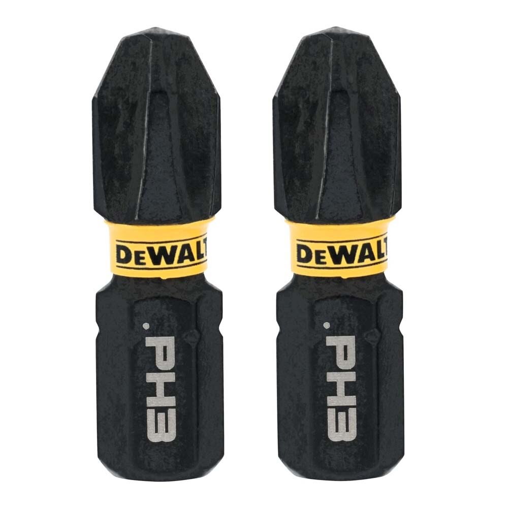 DeWalt DWAF1PH3IR2 ELITE SERIES PH3 Phillips Impact Driver Bits, 1 in. (2 Pack)