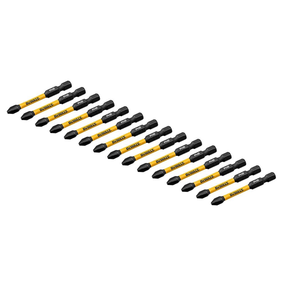 DeWalt DWAF2PH2IR15 PH2 FLEXTORQ 1/4 x 2-1/4in Impact Driver Bits, 15-Pack