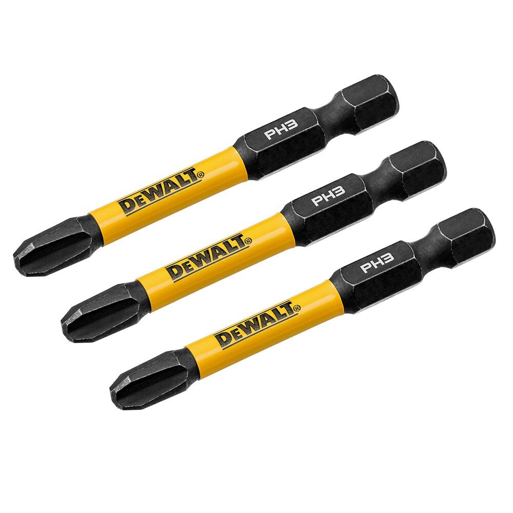 DeWalt DWAF2PH3IR3 PH3 FLEXTORQ 1/4 x 2.25in Impact Driver Bits, 3-Pack