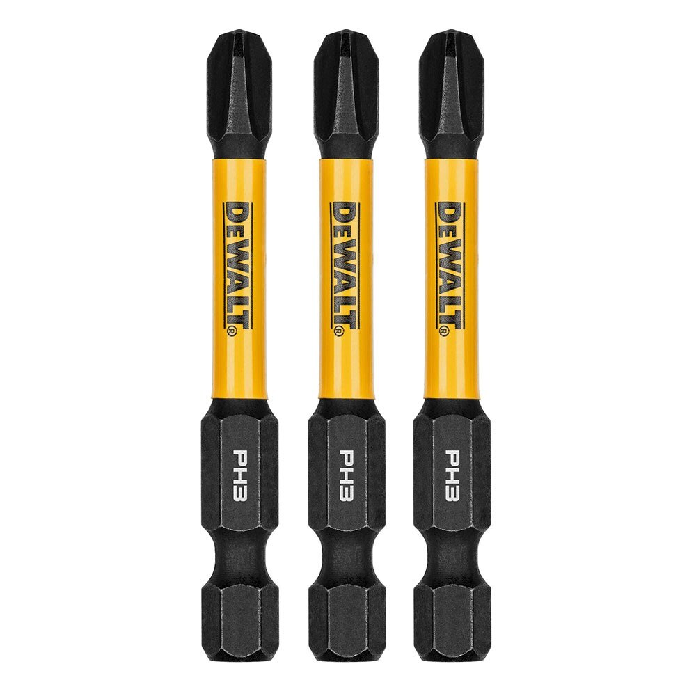 DeWalt DWAF2PH3IR3 PH3 FLEXTORQ 1/4 x 2.25in Impact Driver Bits, 3-Pack - 3