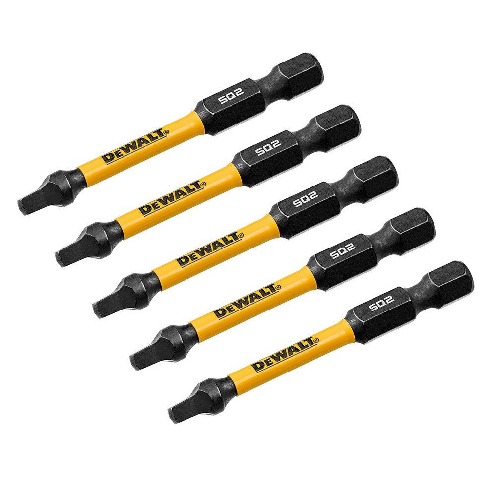 DeWalt DWAF2SQ2IR5 SQ2 FLEXTORQ 1/4 x 2-1/4in Impact Driver Bits, 5-Pack - 3