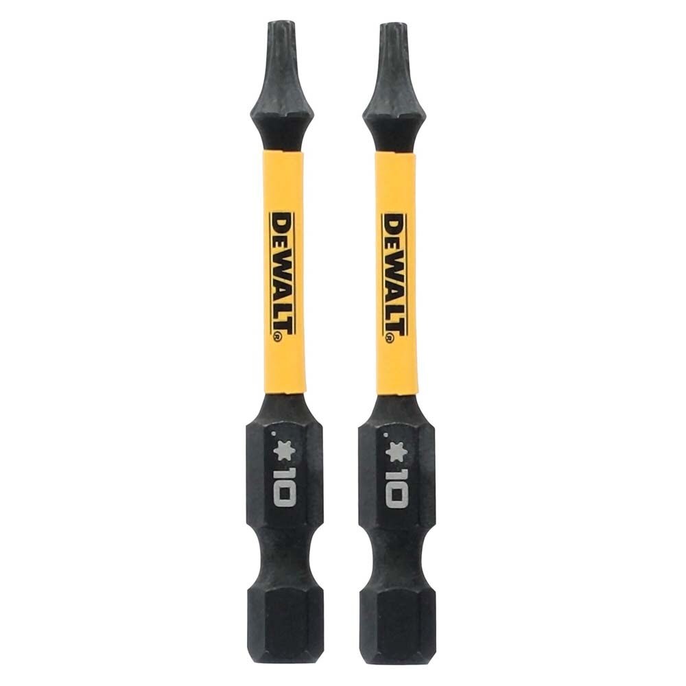 DeWalt DWAF2TX10IR2 ELITE SERIES Impact T10 Torx 2.25 in. Power Bits (2 Pack)