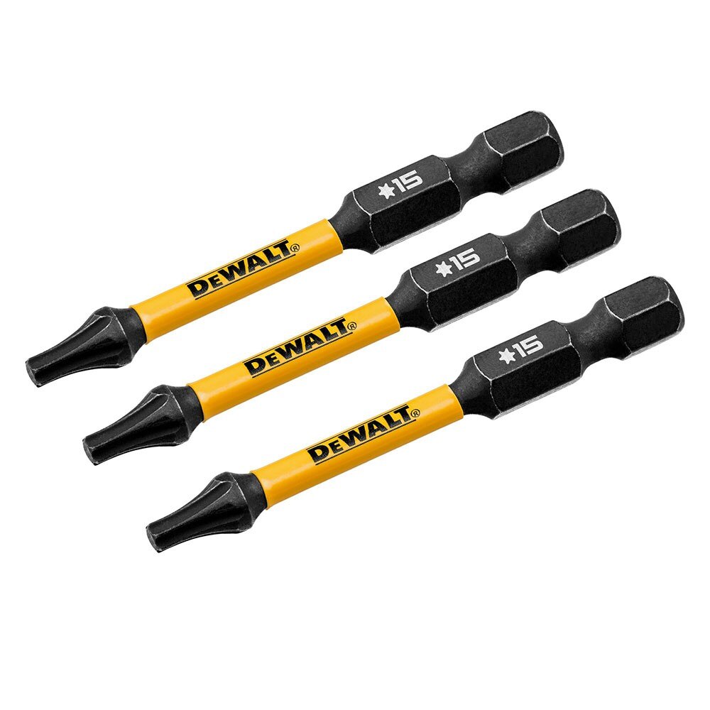 DeWalt DWAF2TX15IR3 T15 FLEXTORQ 1/4 x 2.25in Impact Driver Bits, 3-Pack - 3