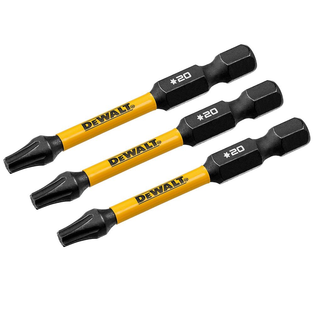 DeWalt DWAF2TX20IR3 T20 FLEXTORQ 1/4 x 2.25in Impact Driver Bits, 3-Pack - 3