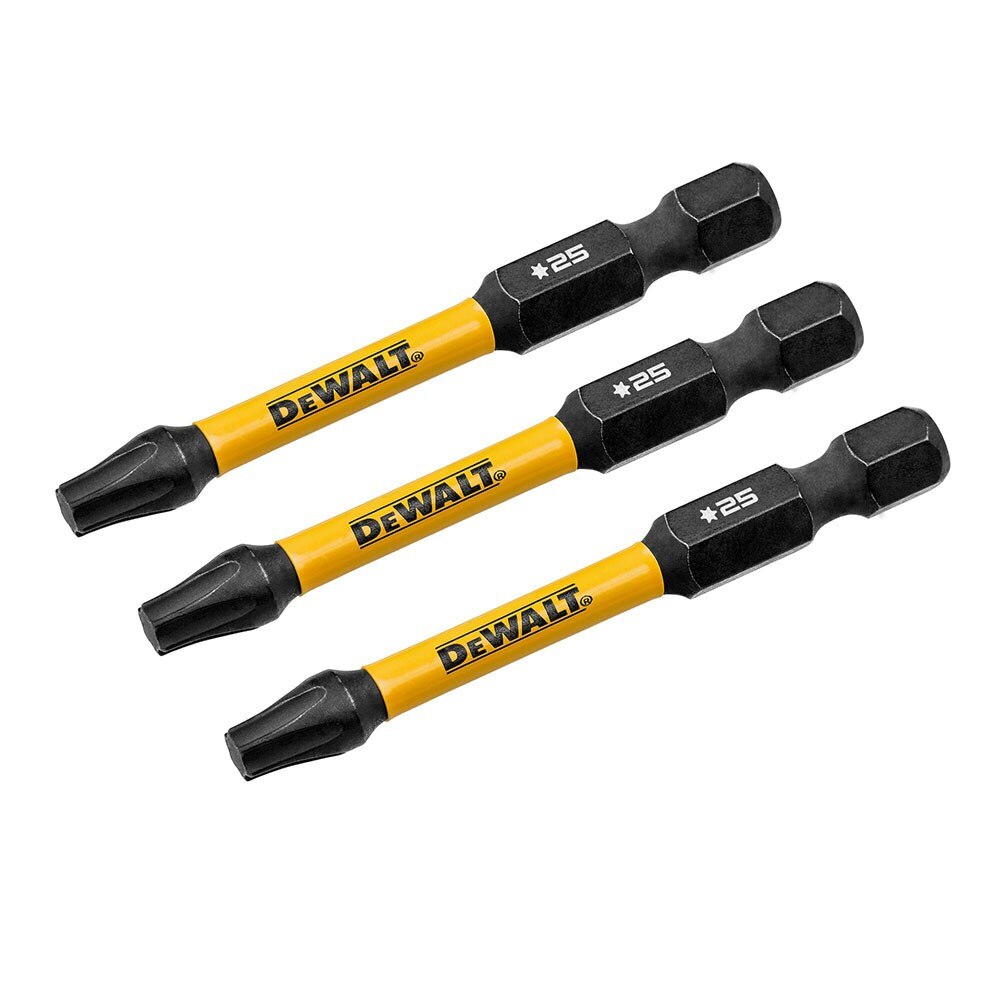 DeWalt DWAF2TX25IR3 T25 FLEXTORQ 1/4 x 2.25in Impact Driver Bits, 3-Pack - 3