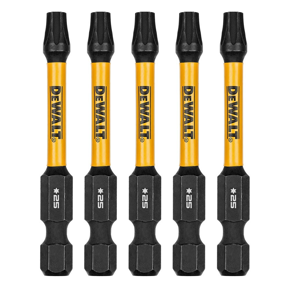 DeWalt DWAF2TX25IR5 T25 FLEXTORQ 1/4 x 2-1/4in Impact Driver Bits, 5-Pack