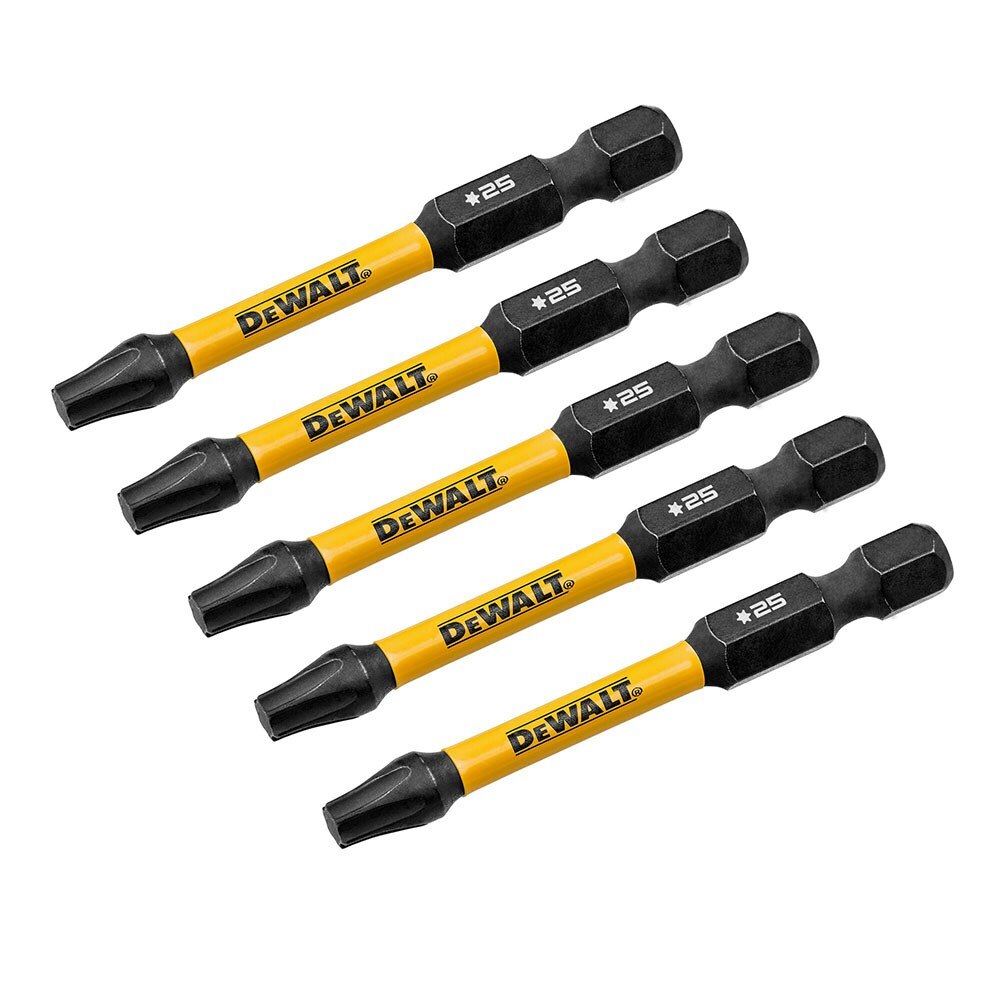DeWalt DWAF2TX25IR5 T25 FLEXTORQ 1/4 x 2-1/4in Impact Driver Bits, 5-Pack - 3