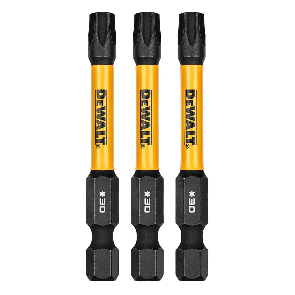 DeWalt DWAF2TX30IR3 T30 FLEXTORQ 1/4 x 2.25in Impact Driver Bits, 3-Pack