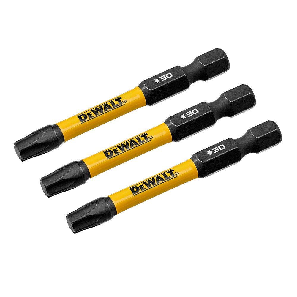 DeWalt DWAF2TX30IR3 T30 FLEXTORQ 1/4 x 2.25in Impact Driver Bits, 3-Pack - 3