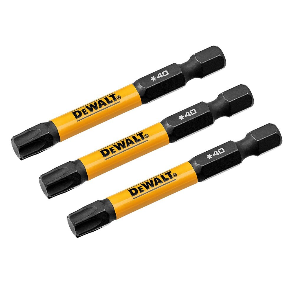 DeWalt DWAF2TX40IR3 T40 FLEXTORQ 1/4 x 2.25in Impact Driver Bits, 3-Pack - 3