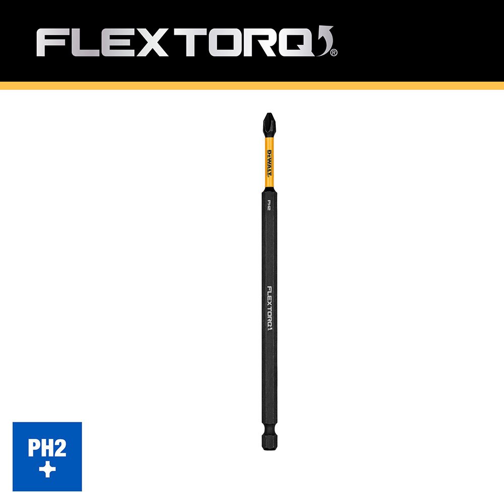 DeWalt DWAFE6PH2IR PH2 FLEXTORQ 1Pc 1/4 x 6in Impact Driver Bit (DWAF6PH2IR) - 4