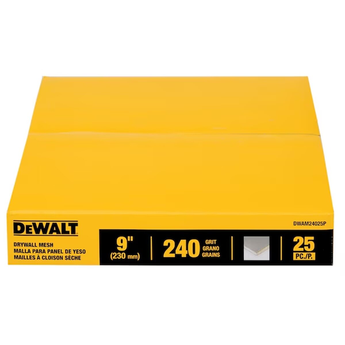 DeWalt DWAM24025P 9 in. Drywall Sanding Mesh Disc 240 Grit Hook and Loop (25 Pack) - 2
