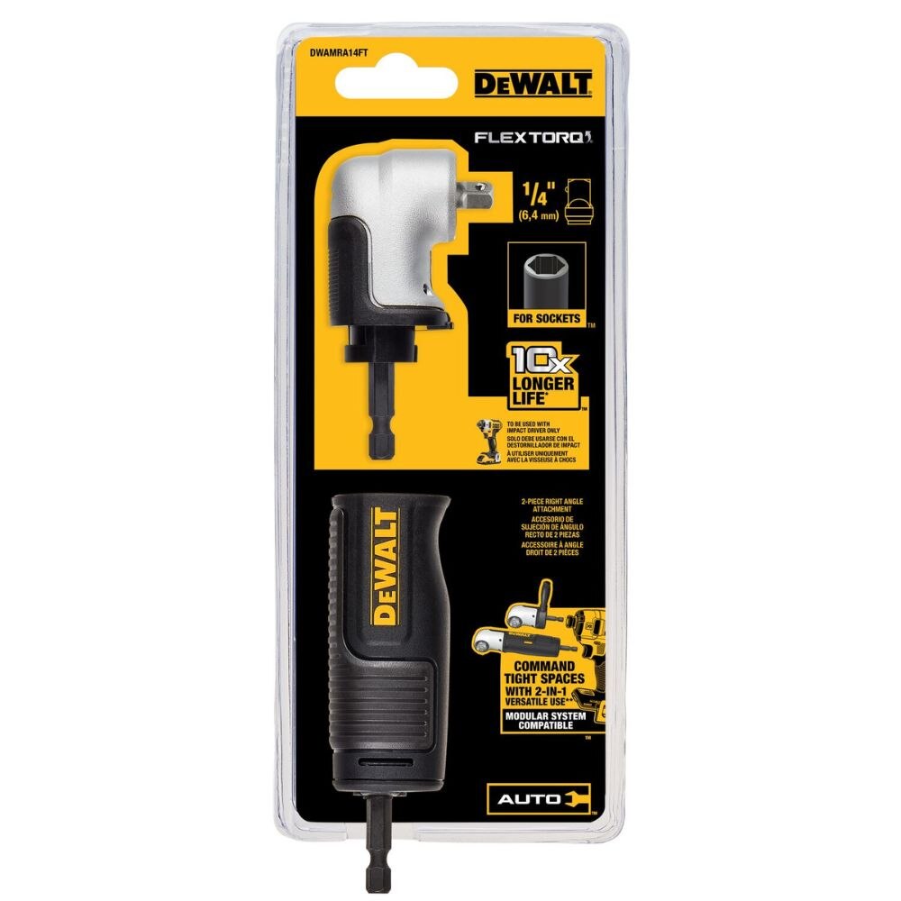 DeWalt DWAMRA14FT FLEXTORQ 1/4"-In Square Drive Modular Right Angle Attachment - 7
