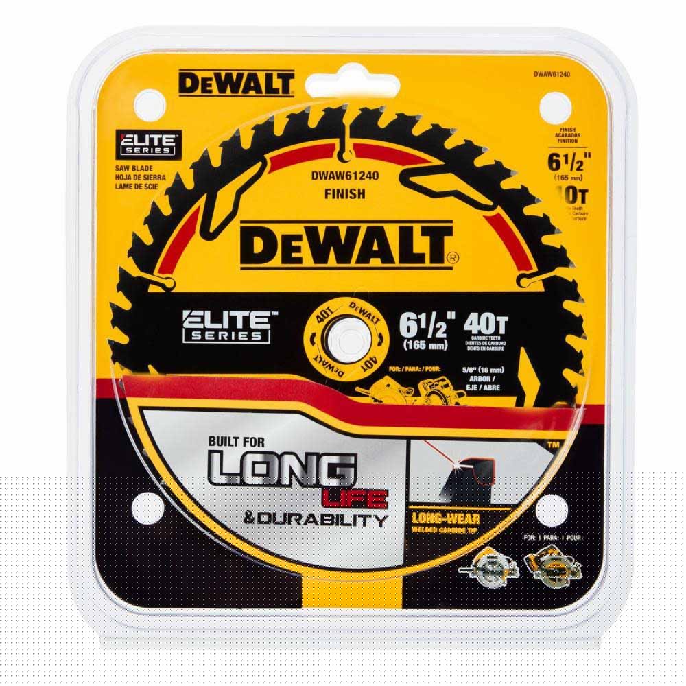 DeWalt DWAW61240 6-1/2" 40T Elite Series Saw Blade - 3