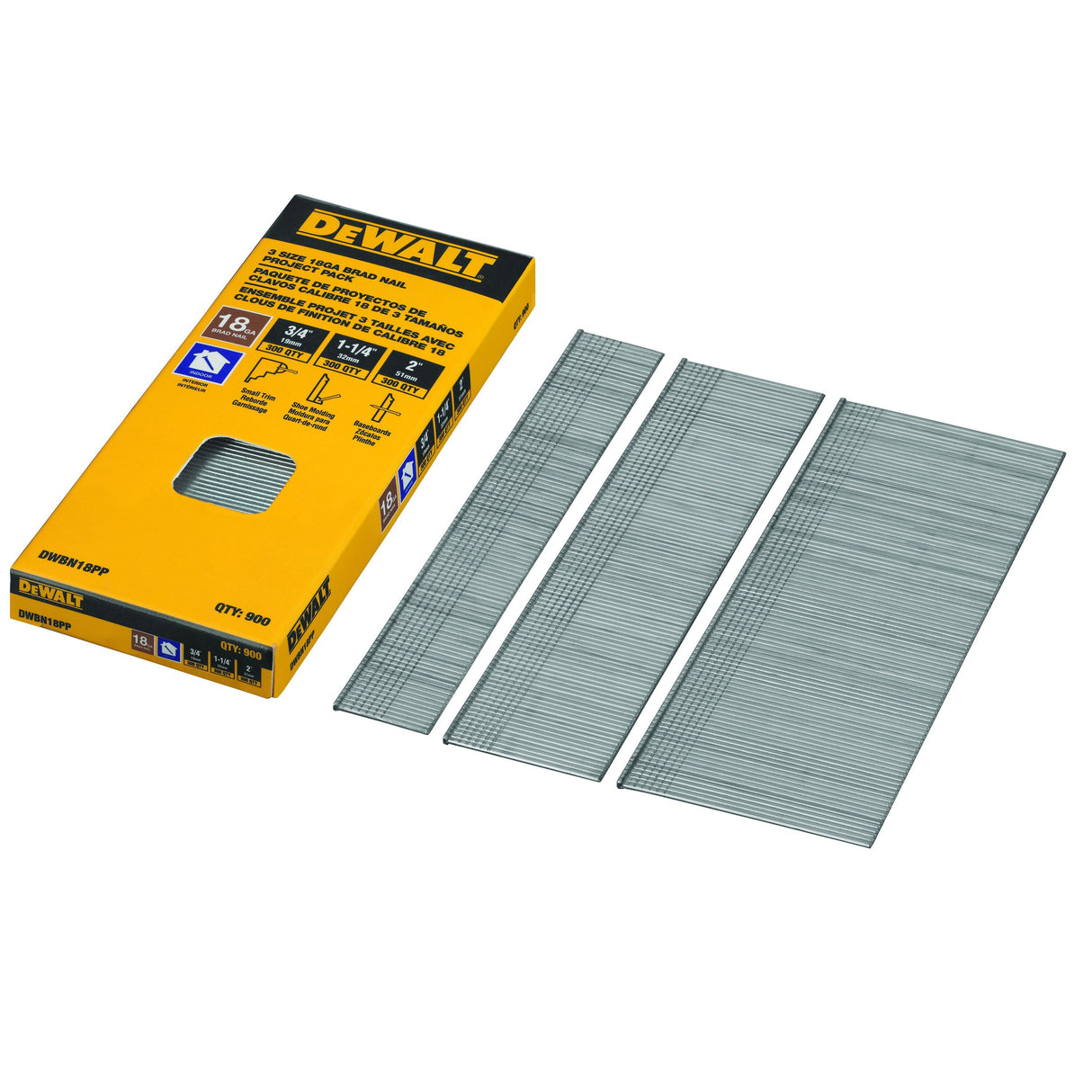 DeWalt DWBN18PP 18 Gauge Brad Nail Project Pack