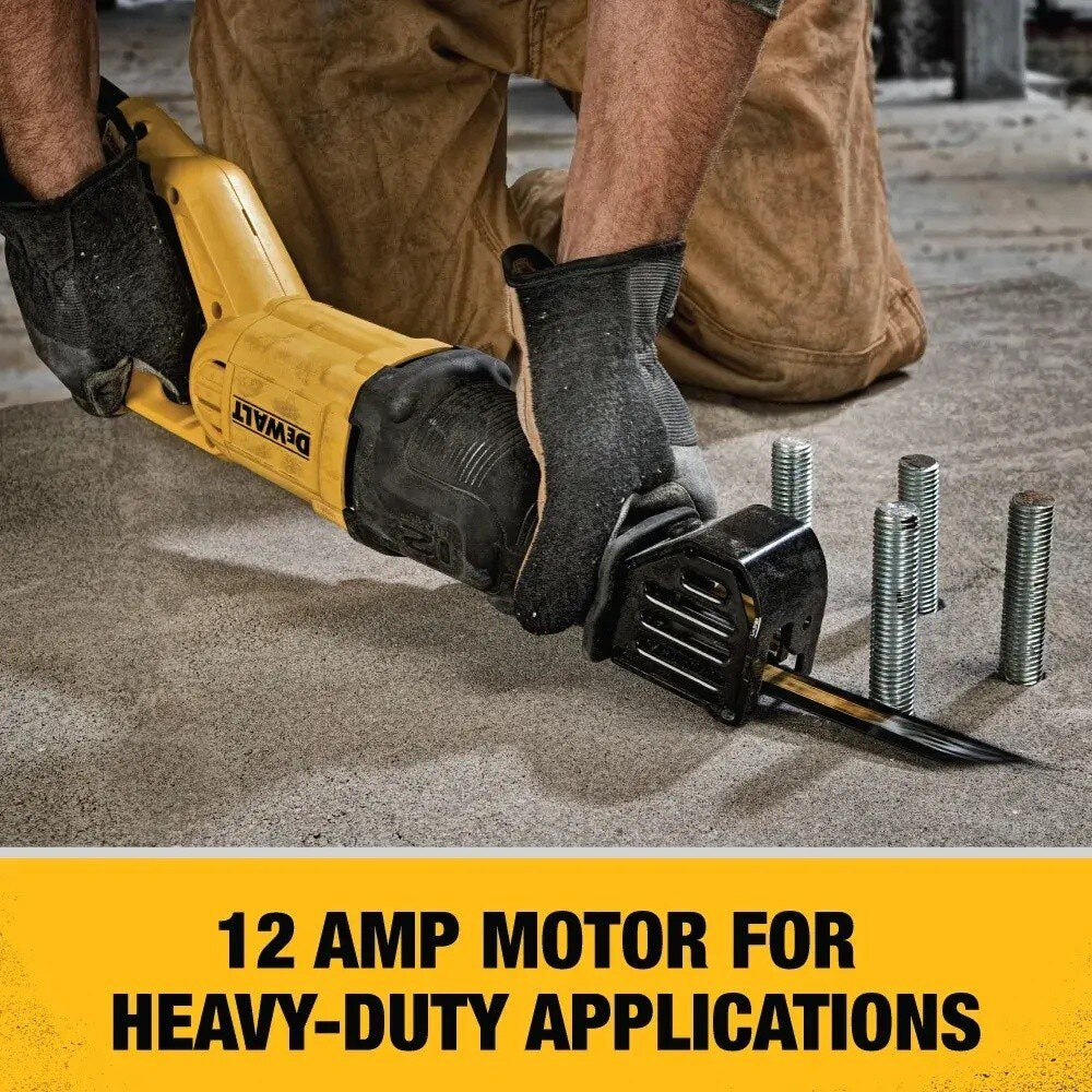 Dewalt DWE305 12 Amp Keyless Variable Speed Corded Reciprocating Saw - 6