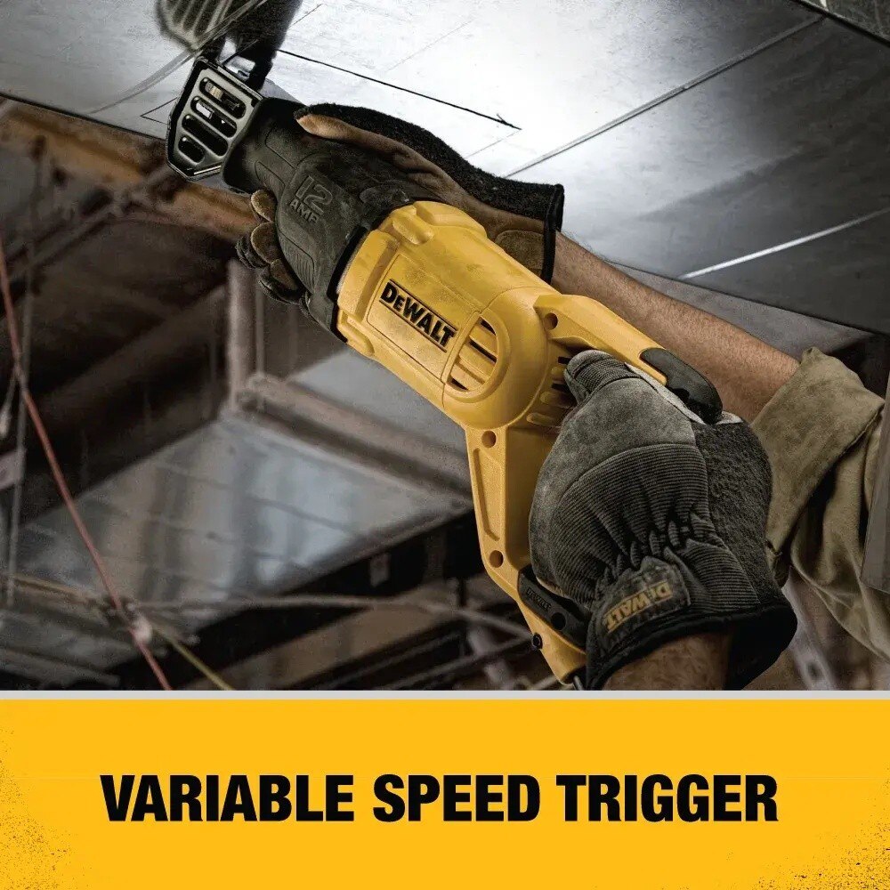 Dewalt DWE305 12 Amp Keyless Variable Speed Corded Reciprocating Saw - 7