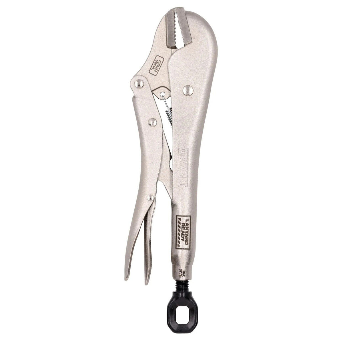 DeWalt DWHT10R 10" Straight Jaw Locking Plier with Lanyard Ready Adjustment Screw