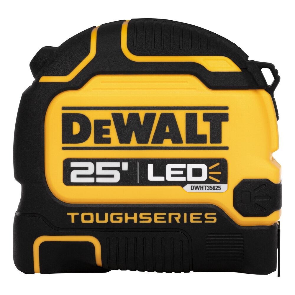 DeWalt DWHT35625S TOUGHSERIES 25' x 1-1/4" LED lighted Tape Measure , Micro USB Port