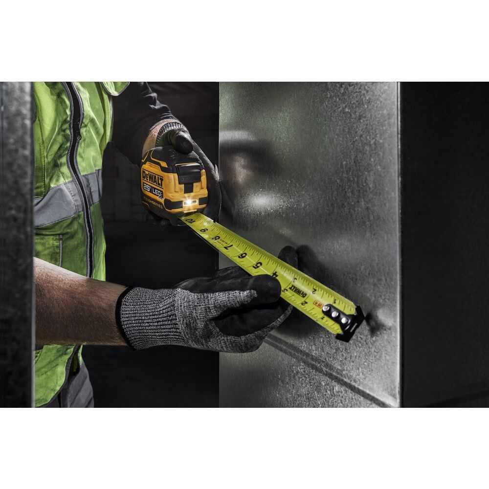 DeWalt DWHT35625S TOUGHSERIES 25' x 1-1/4" LED lighted Tape Measure , Micro USB Port - 7