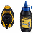 DeWalt DWHT48330BC Compact Chalk Reel Kit with 50 ft. String and Blue Chalk – Durable, Fast Rewind