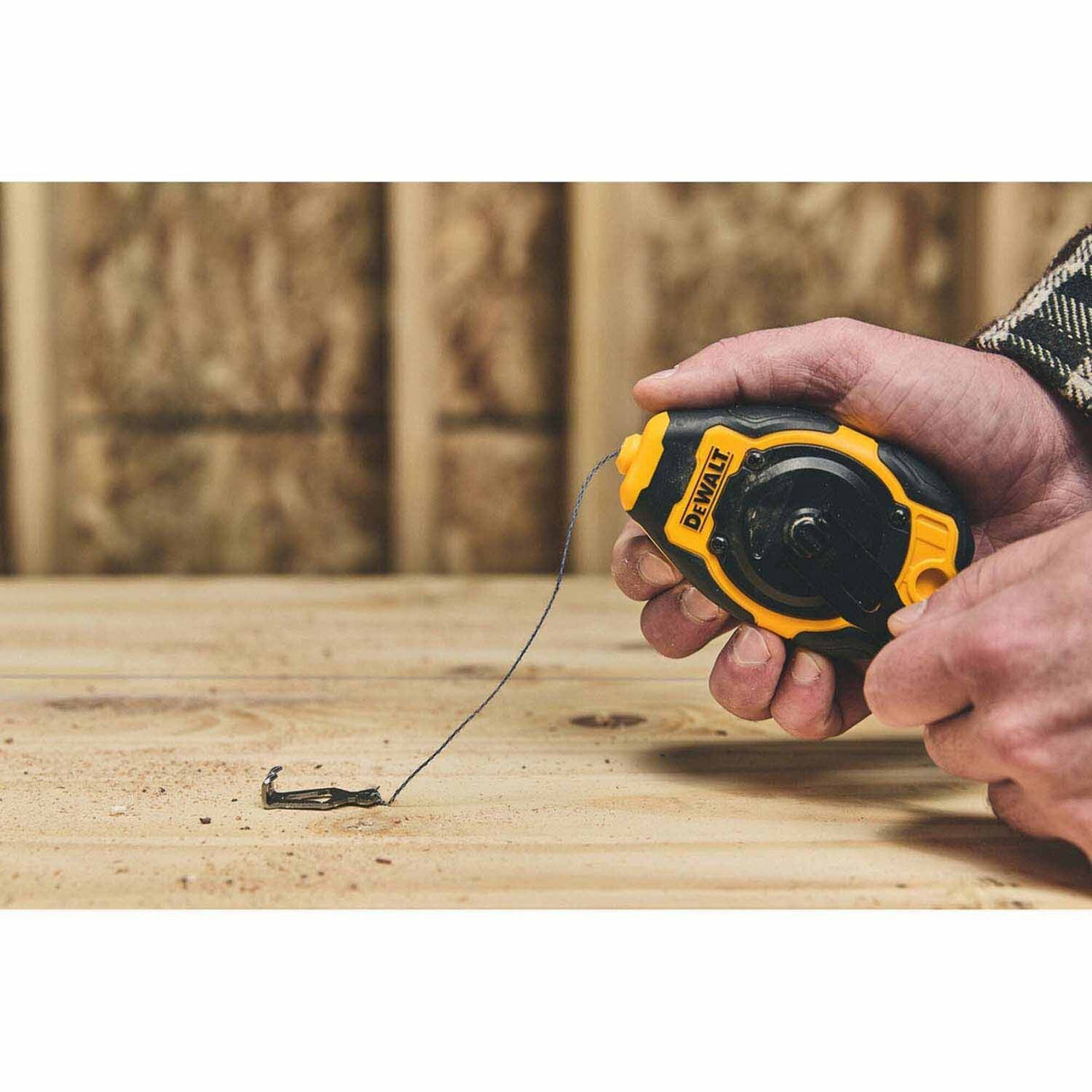 DeWalt DWHT48330BC Compact Chalk Reel Kit with 50 ft. String and Blue Chalk – Durable, Fast Rewind - 9