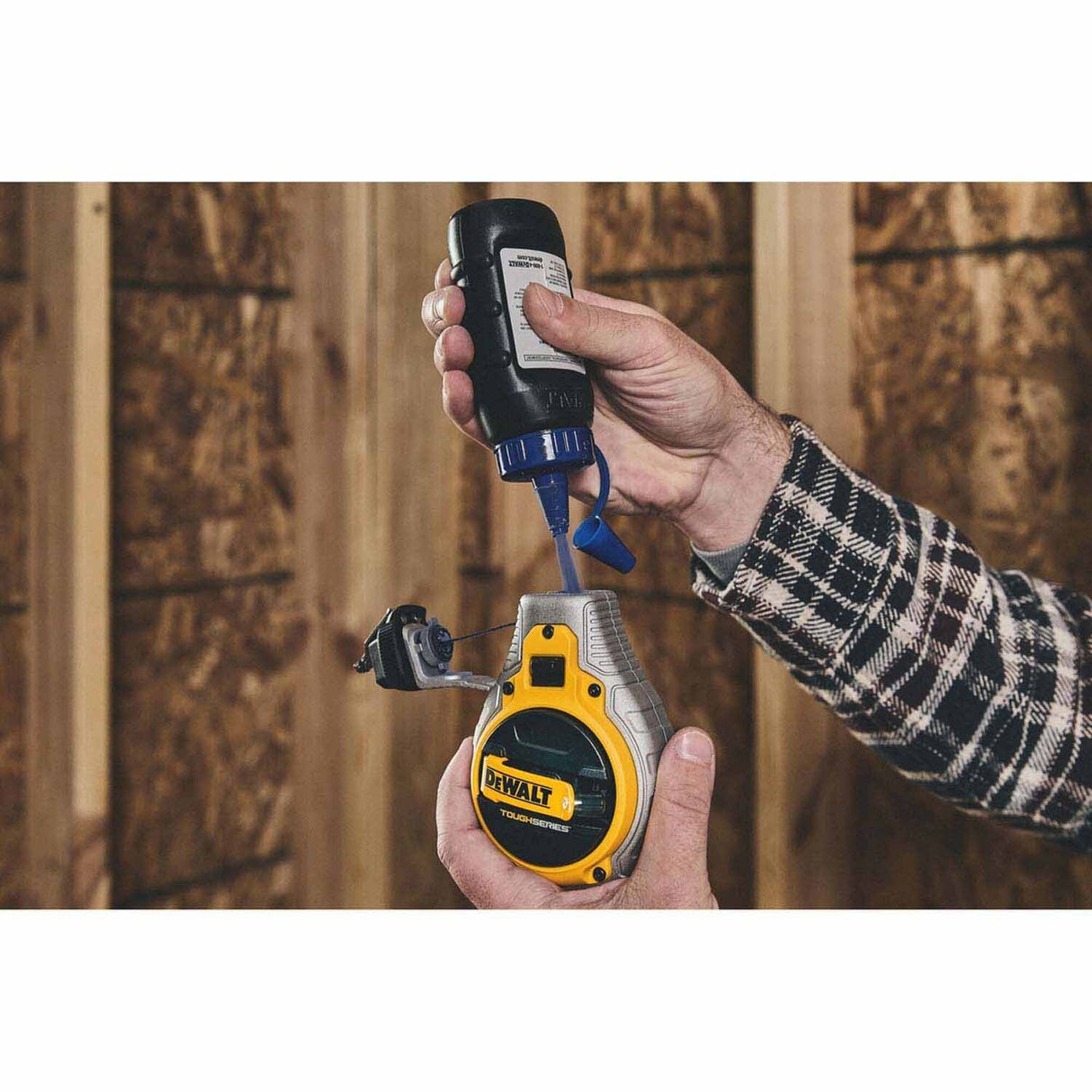 DeWalt DWHT48335 TOUGHSERIES Chalk Reel – Fast 6:1 Rewind, Durable Aluminum Case - 5