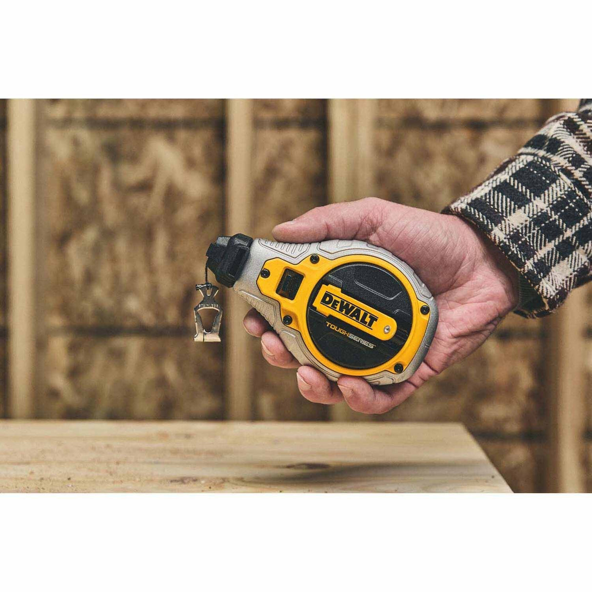 DeWalt DWHT48335 TOUGHSERIES Chalk Reel – Fast 6:1 Rewind, Durable Aluminum Case - 6