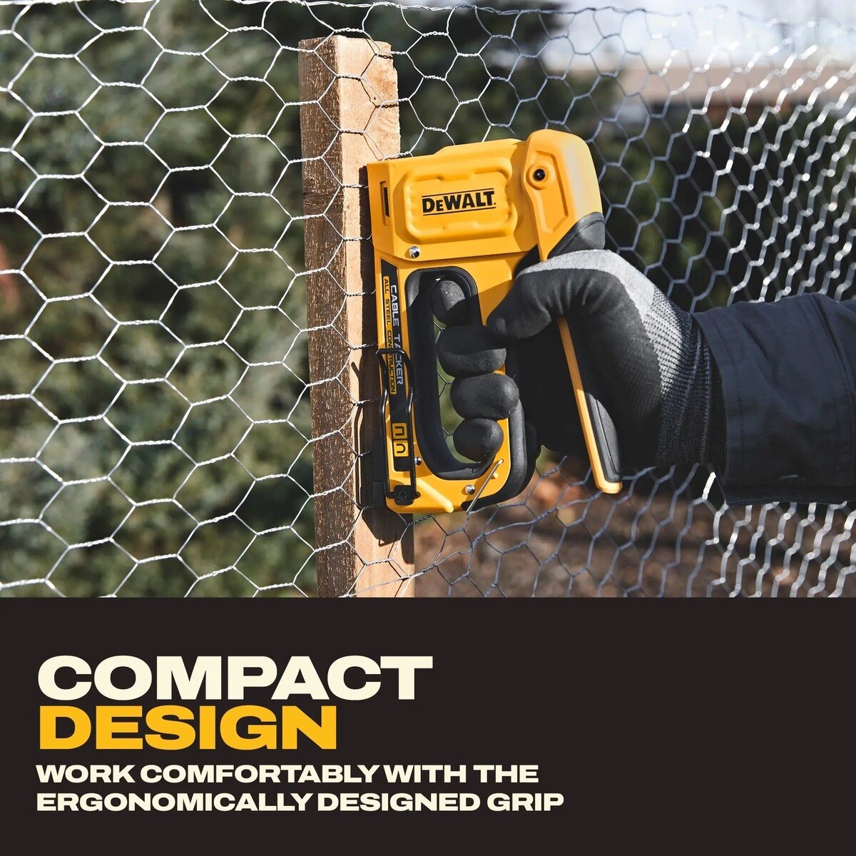 DeWalt DWHT70100 3/8" Manual Cable Stapler with Steel Housing and Belt Clip - 5