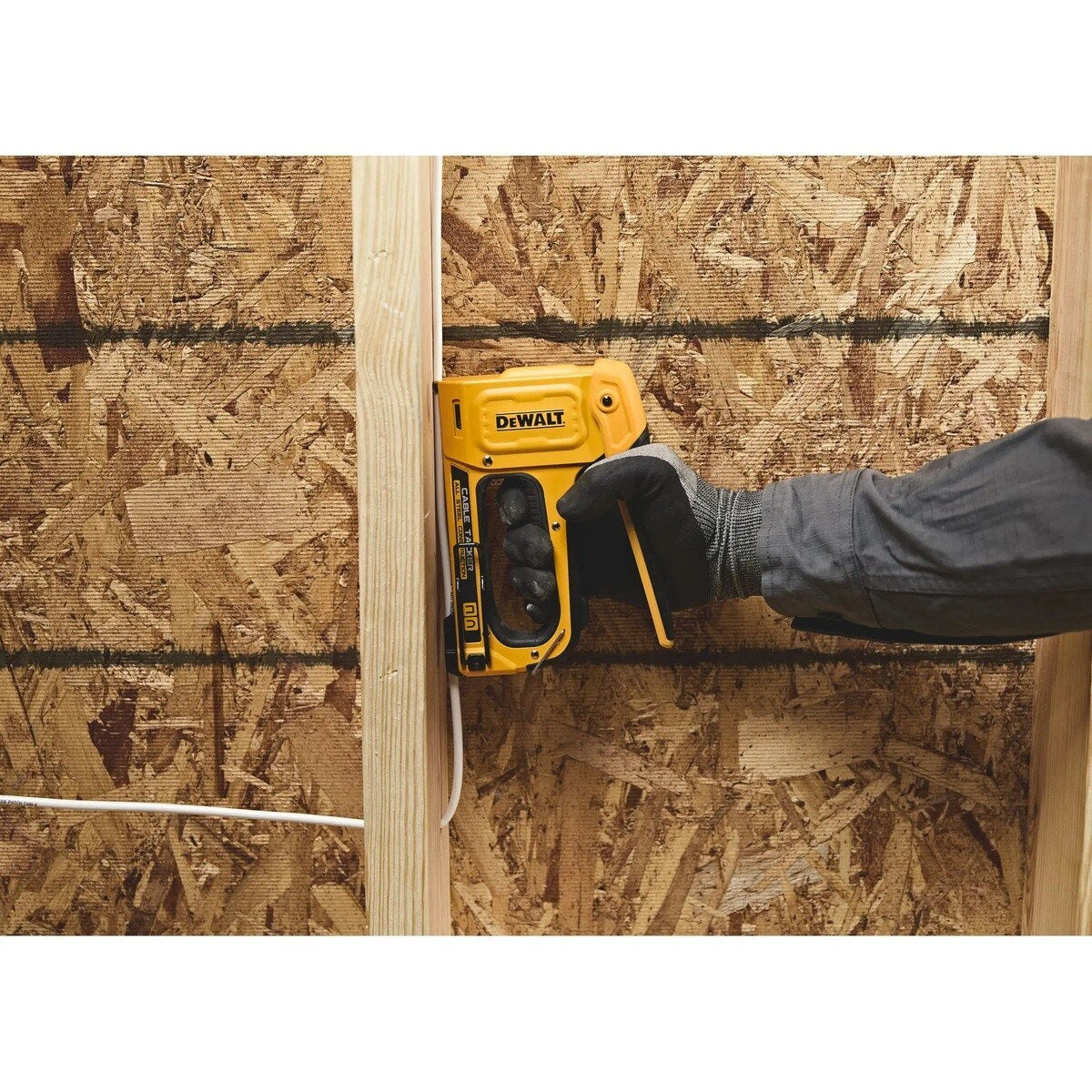 DeWalt DWHT70100 3/8" Manual Cable Stapler with Steel Housing and Belt Clip - 6