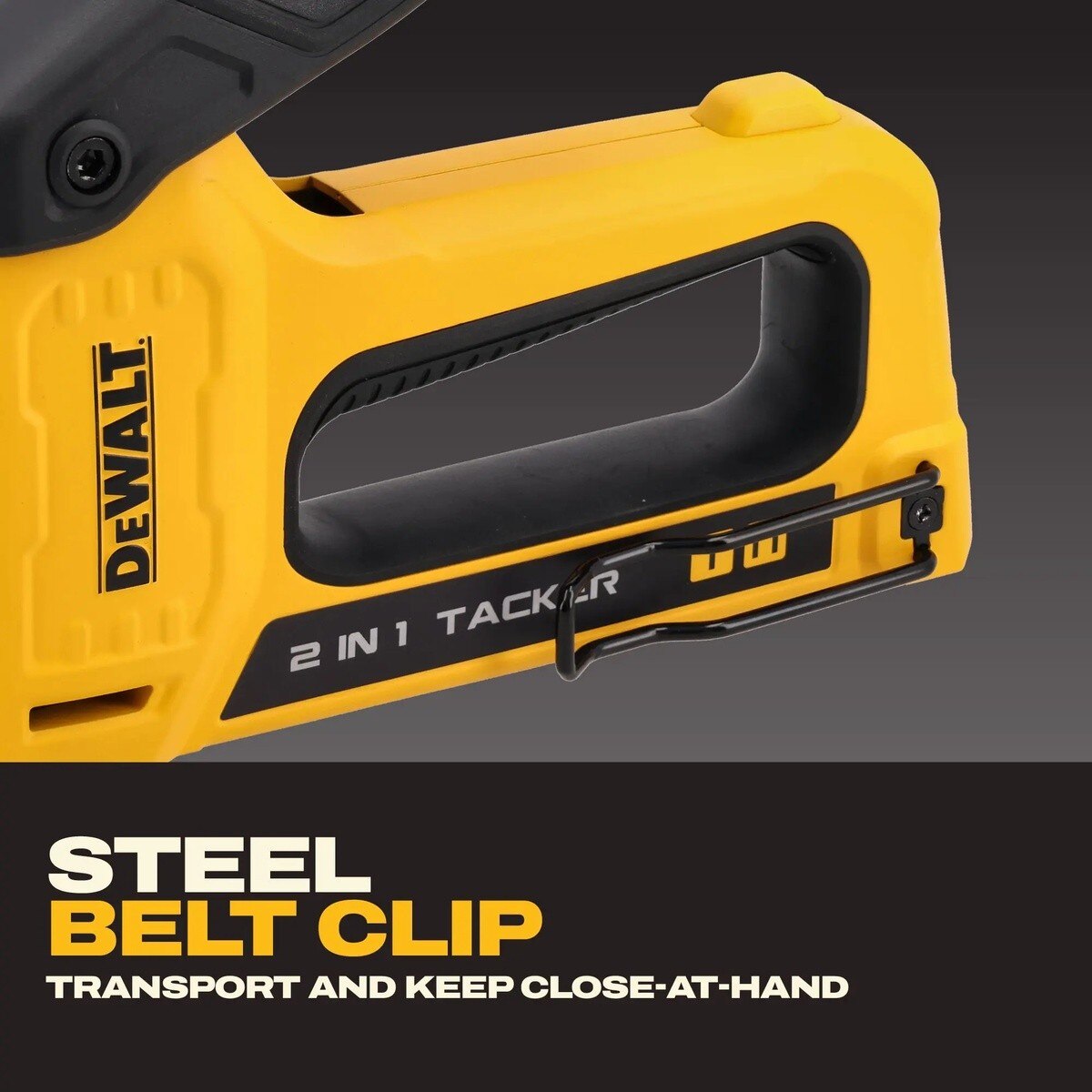 DeWalt DWHT70350 2-in-1 Manual Multi-Tacker Staple and Brad Nail Gun with Easy Squeeze Handle - 7