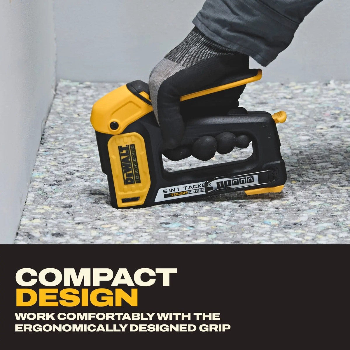 DeWalt DWHT70510 TOUGHSERIES 5-in-1 Multi-Tacker Manual Staple and Brad Nail Tool - 6