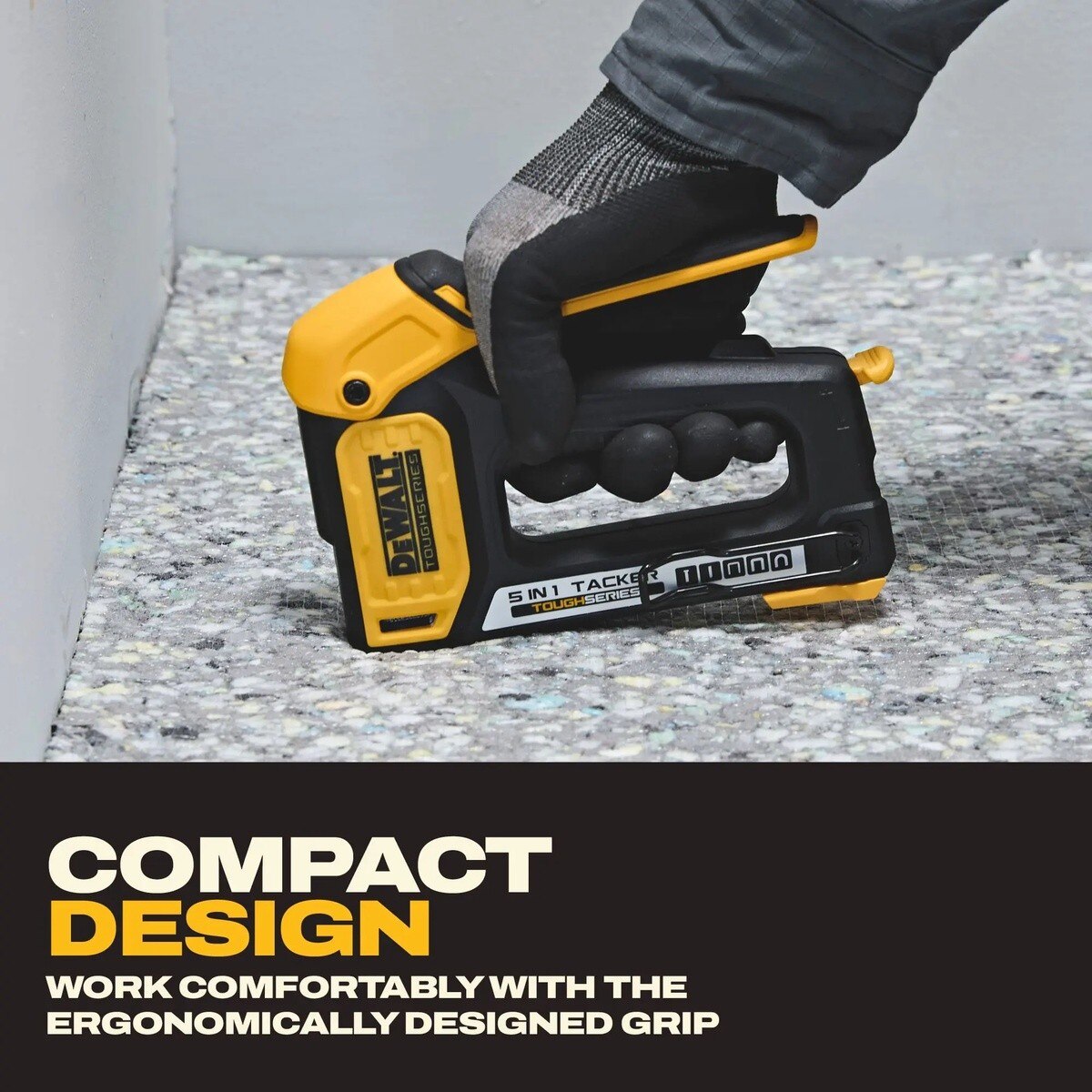 DeWalt DWHT70510 TOUGHSERIES 5-in-1 Multi-Tacker Manual Staple and Brad Nail Tool - 6