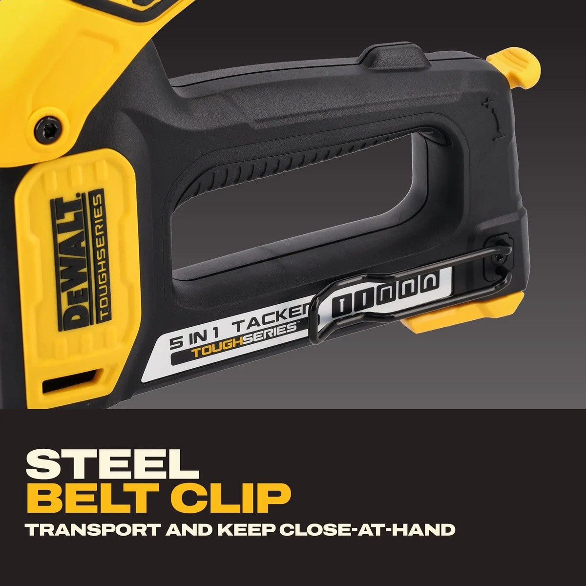 DeWalt DWHT70510 TOUGHSERIES 5-in-1 Multi-Tacker Manual Staple and Brad Nail Tool - 9
