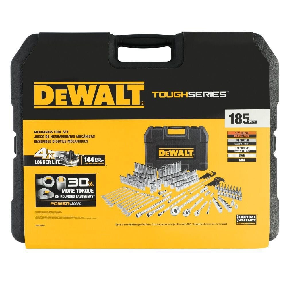 DeWalt DWMT45409 TOUGHSERIES 185-Piece 3 Drive Mechanics Tool Set - 4