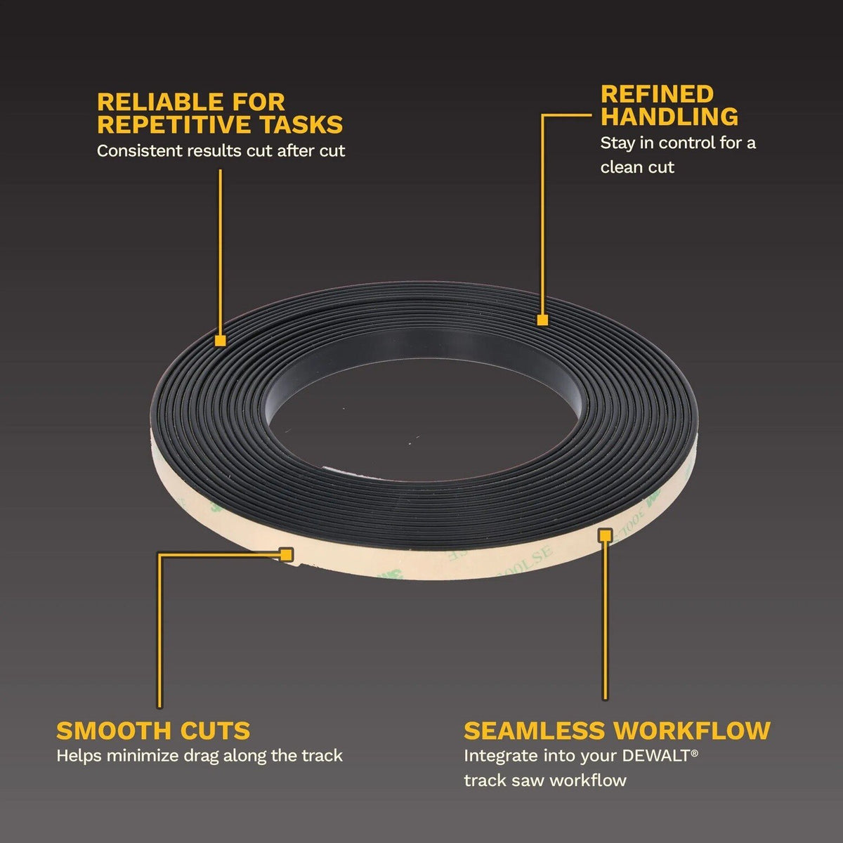 DeWalt DWS5050 Anti-Friction Strip for Track Saws and Rails - 2