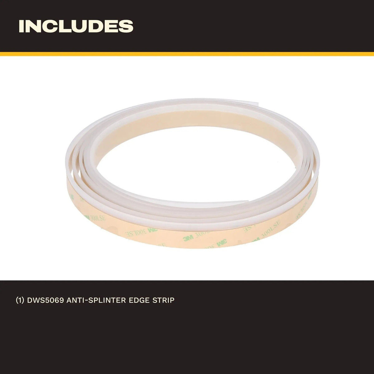 DeWalt DWS5069 Anti-Splinter Edge Strip for Track Saws and Rails - 3