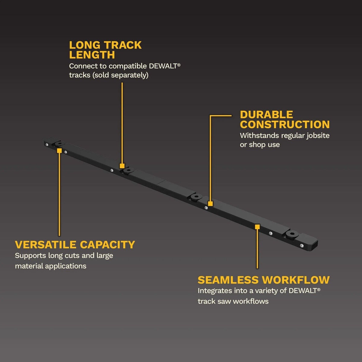 DeWalt DWS5092 Track Connecting Rod for Track Saws and Rails - 2