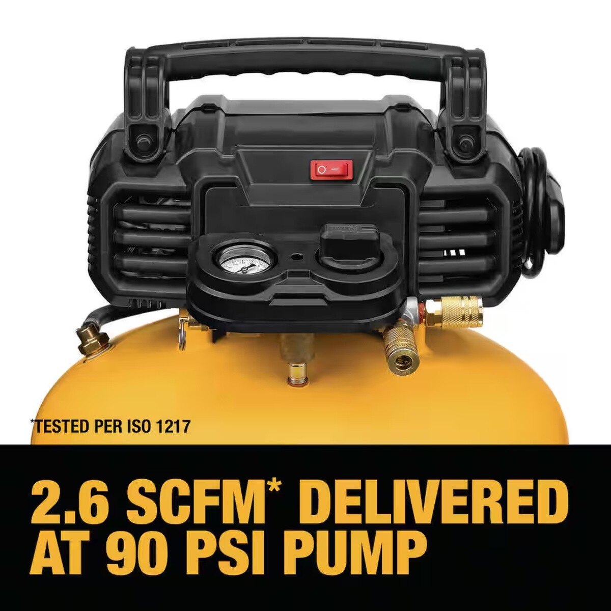 DeWalt DXCM1KIT 6 Gal 165 PSI Pancake Electric Air Compressor and 18-Gauge Brad Nailer Combo Kit - 5