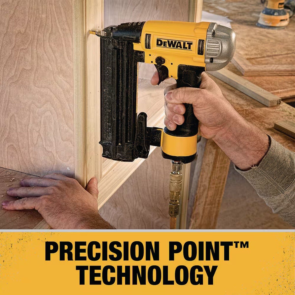 DeWalt DXCM1KIT 6 Gal 165 PSI Pancake Electric Air Compressor and 18-Gauge Brad Nailer Combo Kit - 8