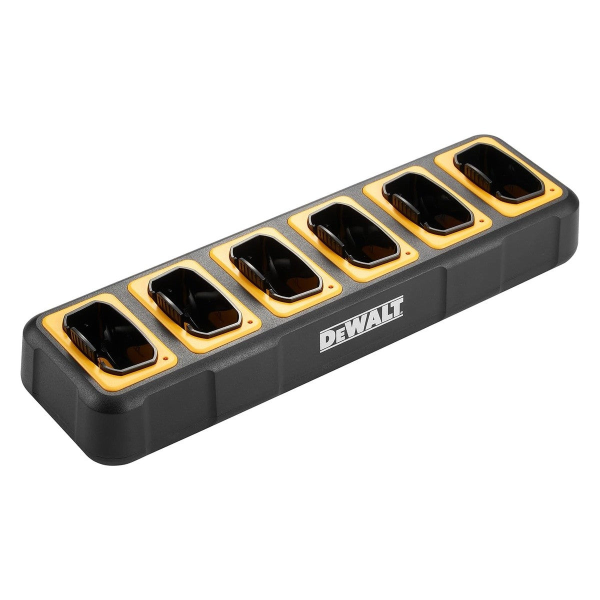 DeWalt DXFRS800-BCH6 2 Watt Heavy Duty Waterproof Shock Resistant Long Range Rechargeable Two-Way Radios with VOX (6 Pack with Gang Charger) - 6