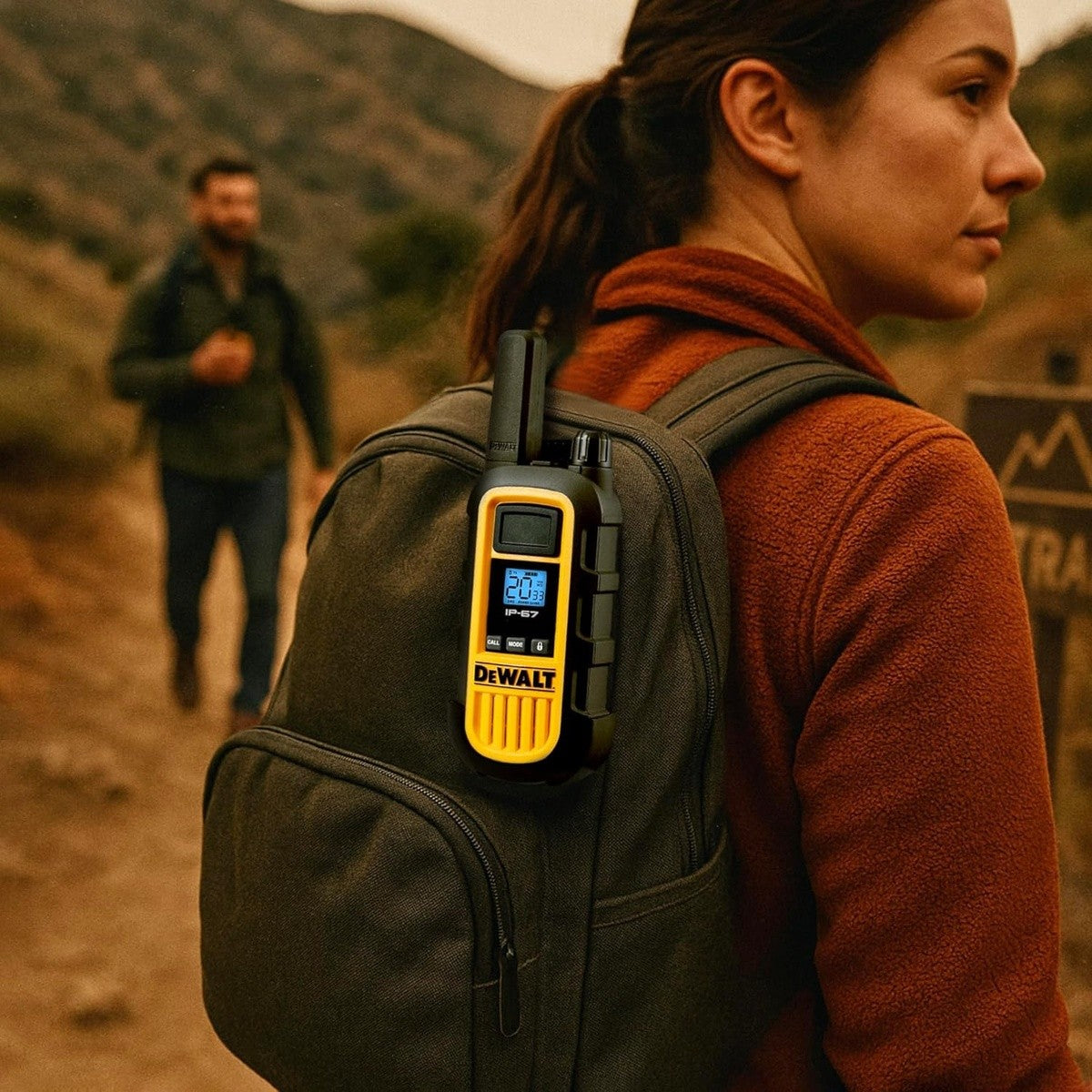 DeWalt DXFRS800-BCH6 2 Watt Heavy Duty Waterproof Shock Resistant Long Range Rechargeable Two-Way Radios with VOX (6 Pack with Gang Charger) - 13