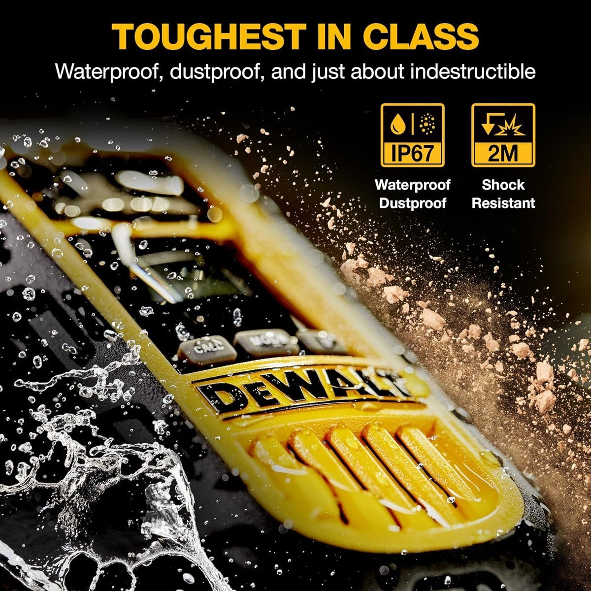 DeWalt DXFRS800-BCH6 2 Watt Heavy Duty Waterproof Shock Resistant Long Range Rechargeable Two-Way Radios with VOX (6 Pack with Gang Charger) - 15