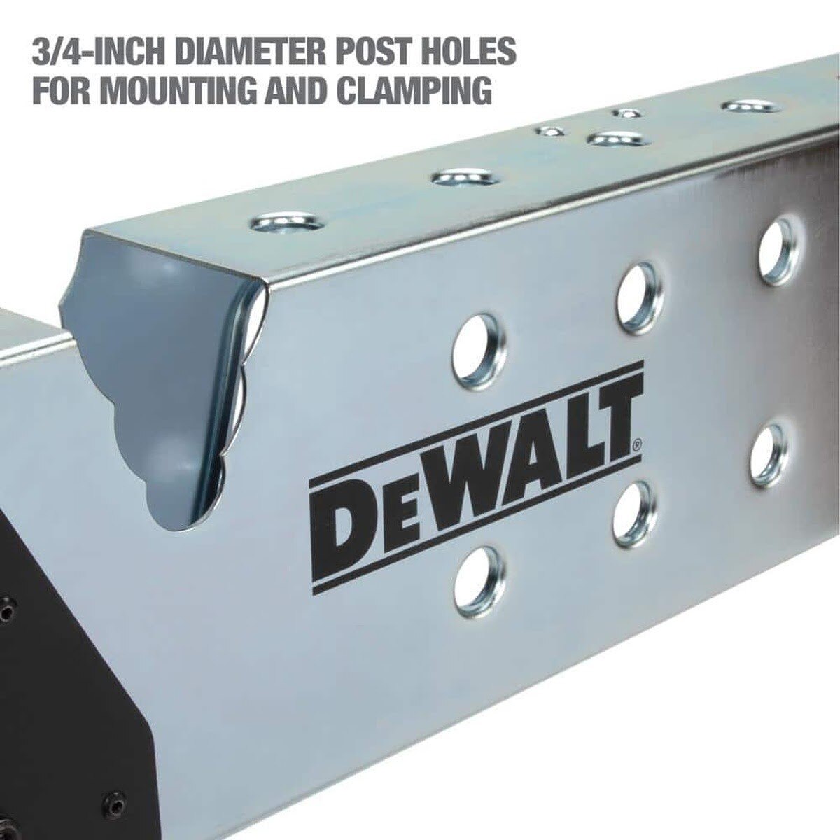 DeWalt DXMF3603WSH Adjustable Height Portable Steel Welding Sawhorse with Grounding Stud and V-Notches - 3