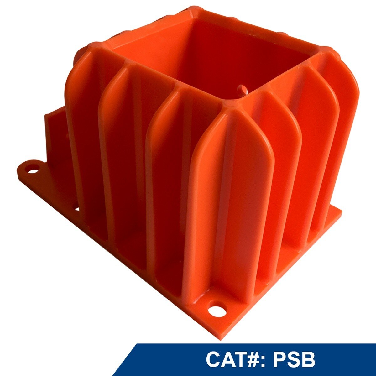 Deslauriers PSB Plastic Safety Guard Rail Base for Temporary OSHA Compliant Guardrails (12 Piece) - 4