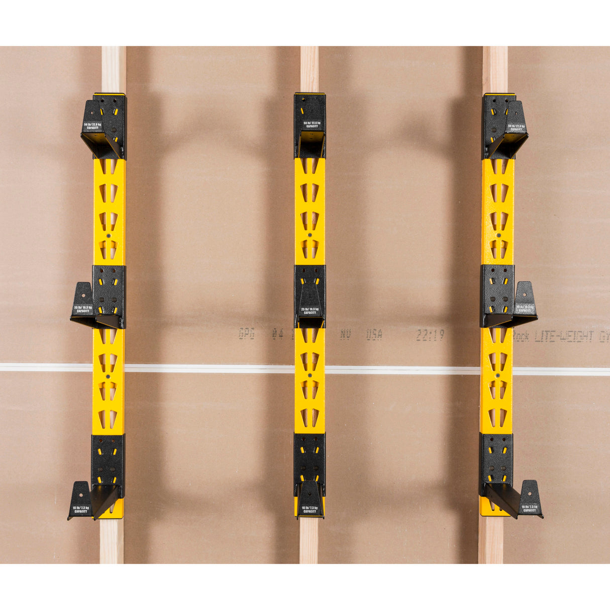 DeWalt 41589 DXSTACLR 3-Piece Wall Mount Cantilever Rack - 6