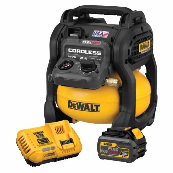 DeWalt DCC2560T1 60V MAX 2.5 Gallon Cordless Compressor Kit