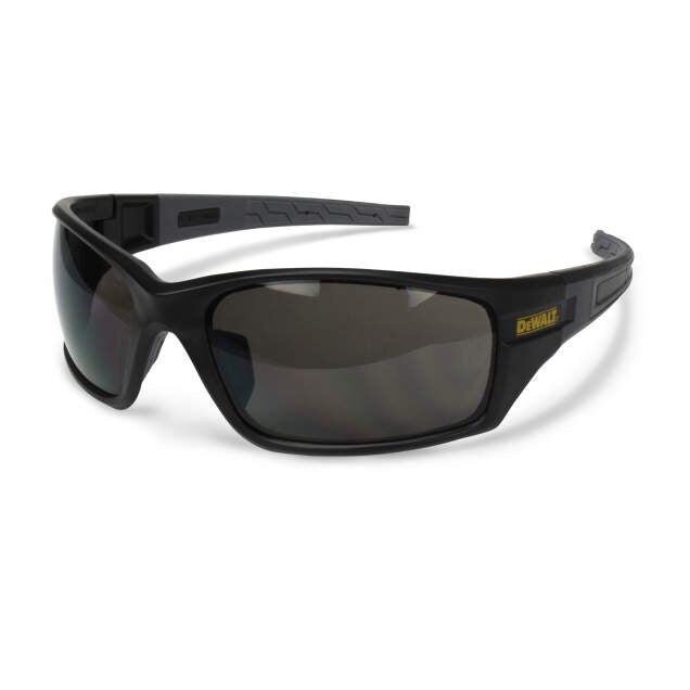 Dewalt DPG101-2D Auger Safety Glasses, Black Frame, Smoke Lens - 2